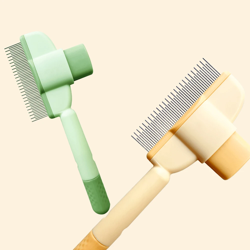 Close-up of Cat Detangling Brush fine bristles