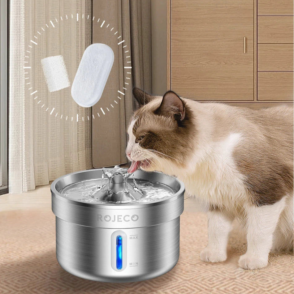 Replacement carbon filter for stainless steel cat fountain