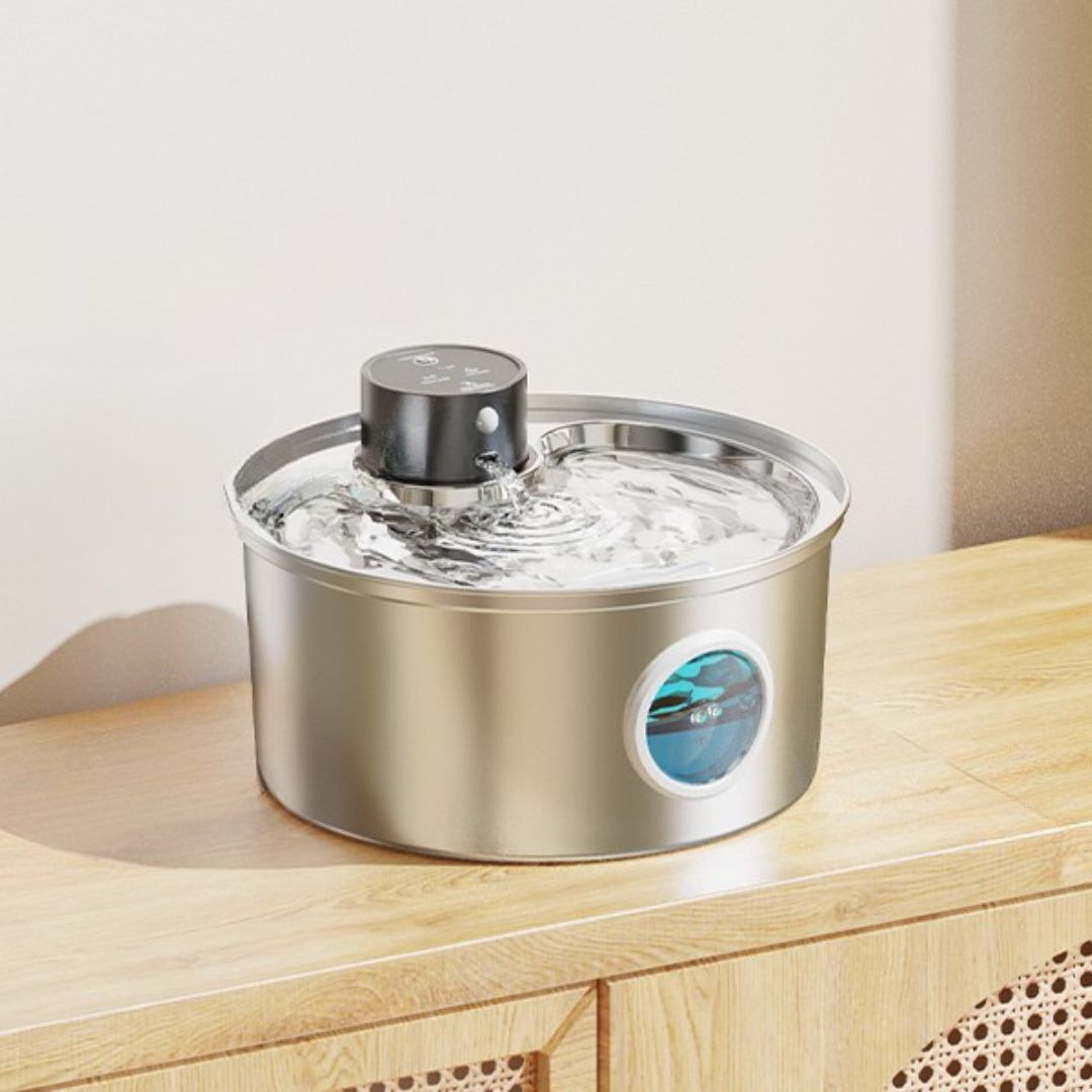 Cat water fountain β stainless steel, cordless and quiet
