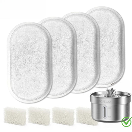 Activated carbon filter for cat water fountain