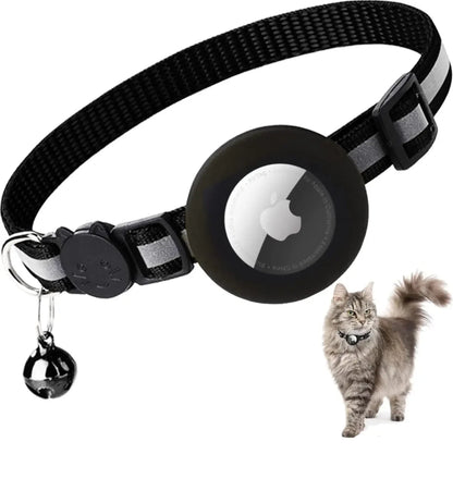 Cat Collar AirTag Holder – Safe Reflective Pet Collar