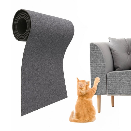 self-adhesive cat scratch mat protecting sofa
