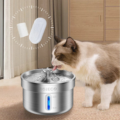 Replacement carbon filter for stainless steel cat fountain