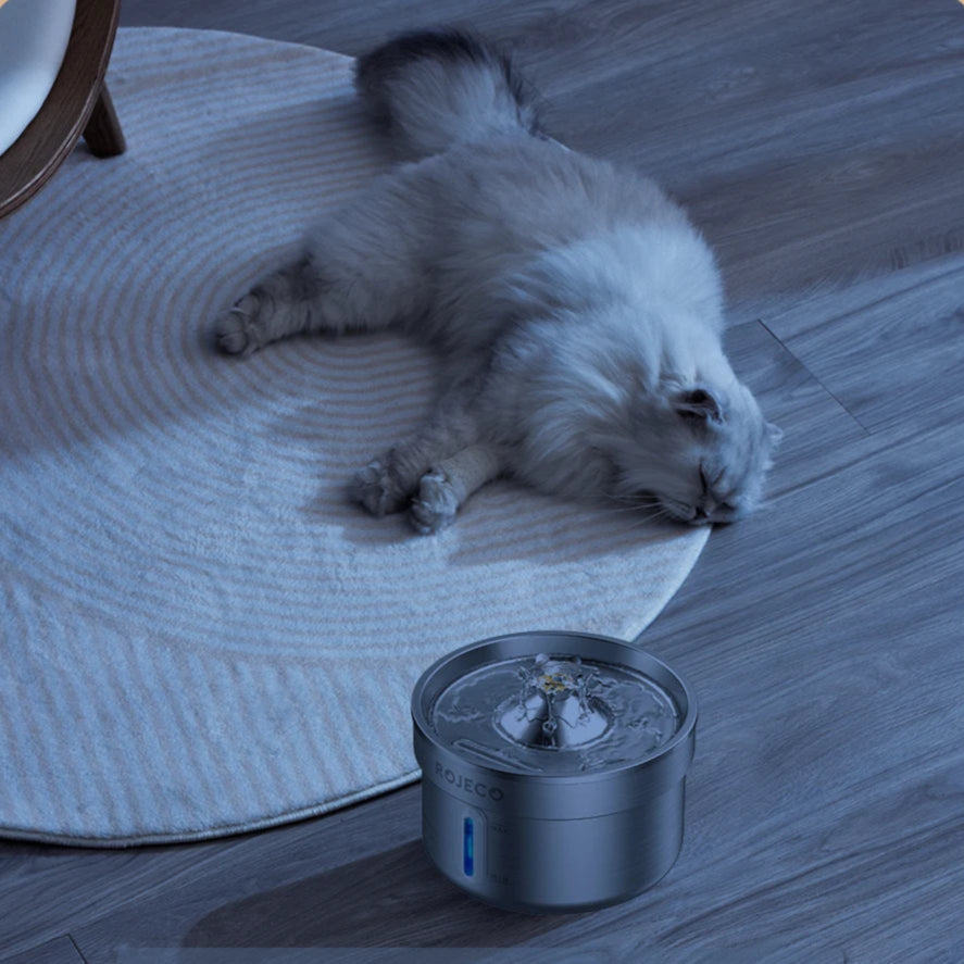 Automatic stainless steel cat water fountain quiet pump